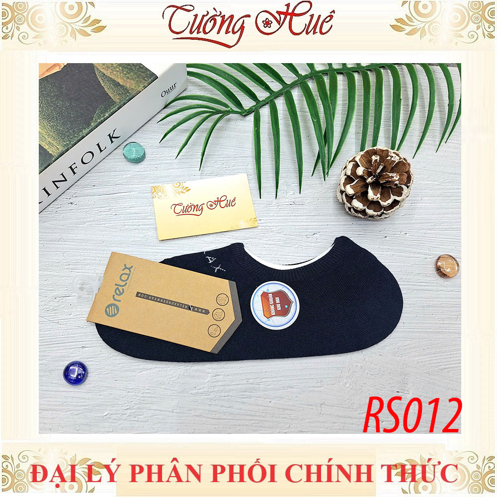 Vớ Nam Relax RS012 Xanh Đen Freesize Cotton Co Giãn Cổ Thấp