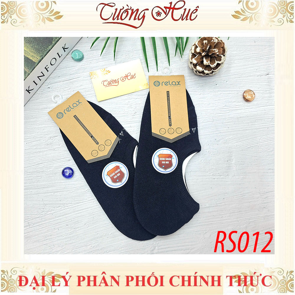 Vớ Nam Relax RS012 Xanh Đen Freesize Cotton Co Giãn Cổ Thấp