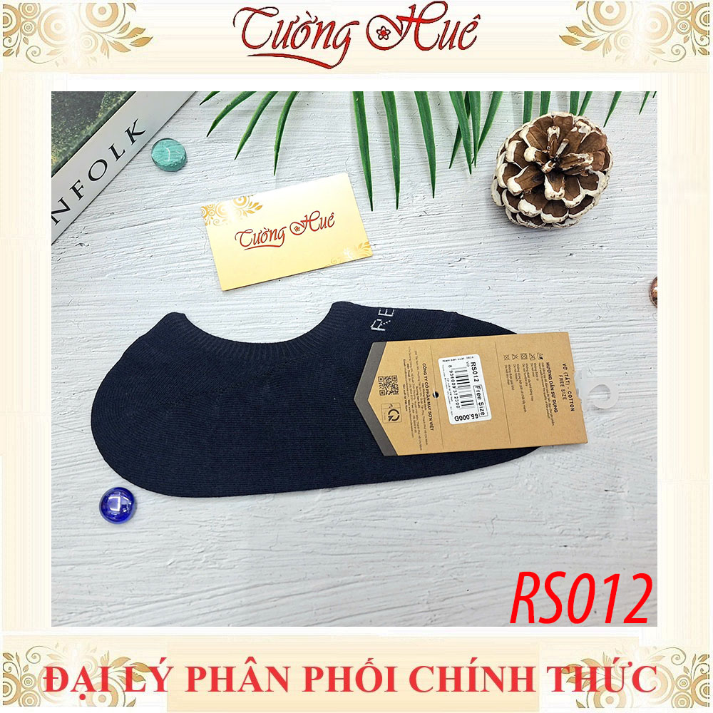 Vớ Nam Relax RS012 Xanh Đen Freesize Cotton Co Giãn Cổ Thấp