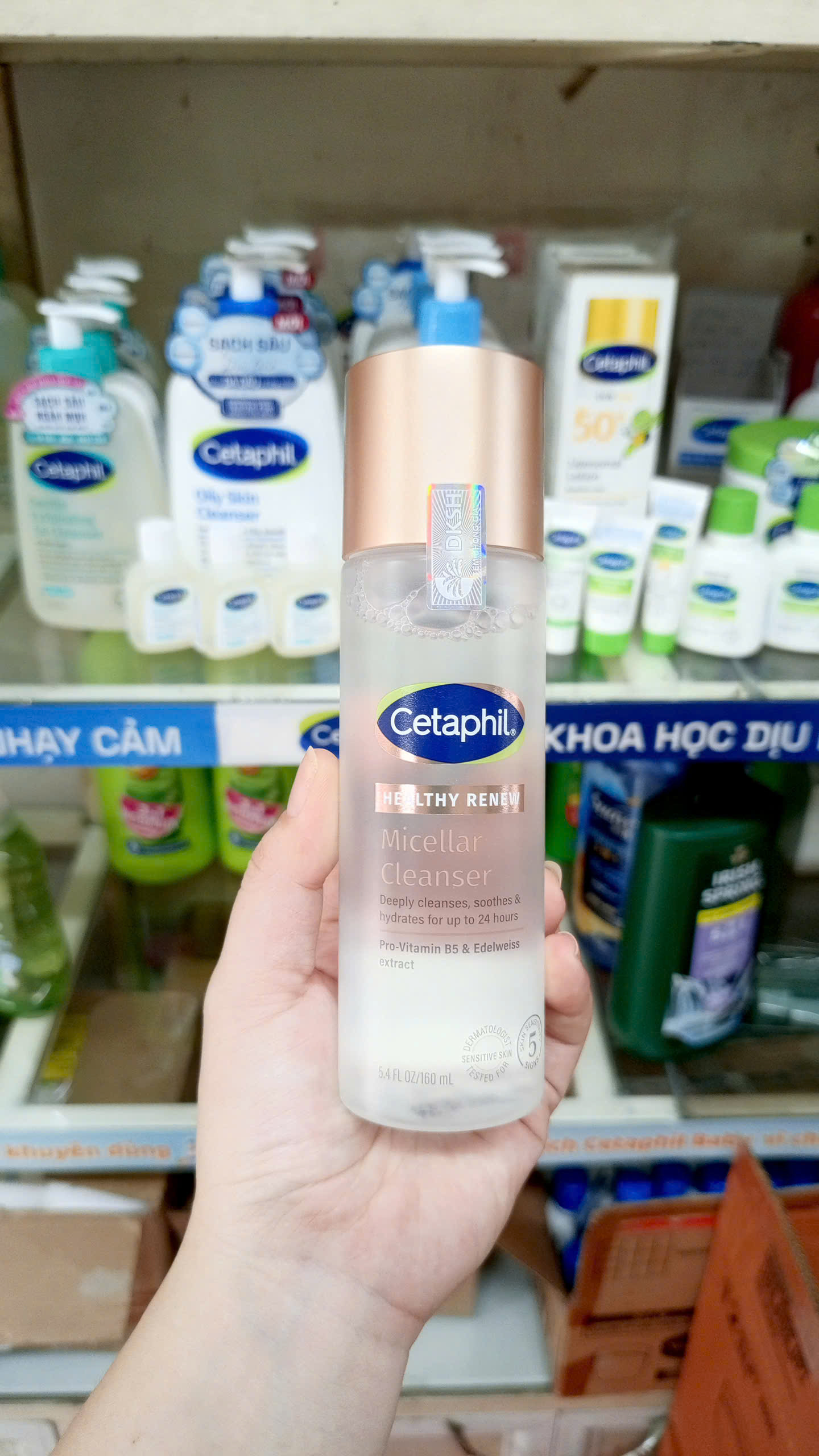 Nước Tẩy Trang Cetaphil Healthy Renew Micellar Cleanser Làm Sạch Dịu Nhẹ Cho Da Nhạy Cảm 160ml