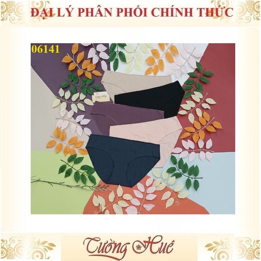 Quần lót nữ Marguerite 06141 Cotton Trơn Lưng Vừa(FORM LỚN).