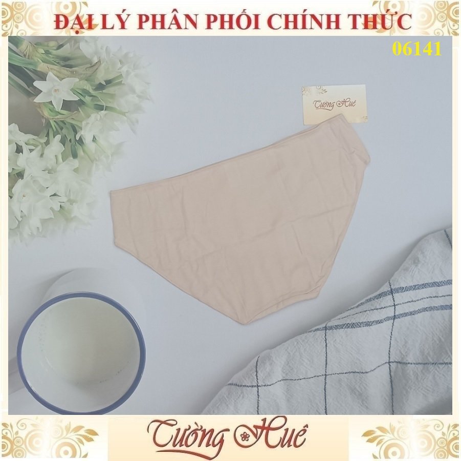 Quần lót nữ Marguerite 06141 Cotton Trơn Lưng Vừa(FORM LỚN).