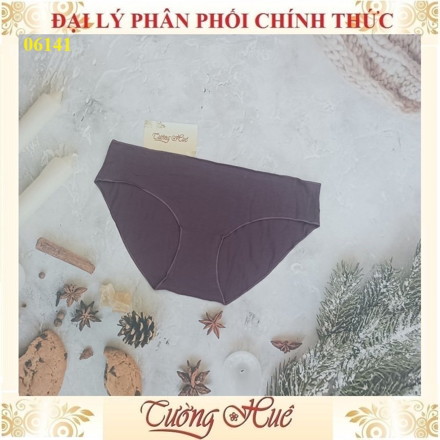 Quần lót nữ Marguerite 06141 Cotton Trơn Lưng Vừa(FORM LỚN).