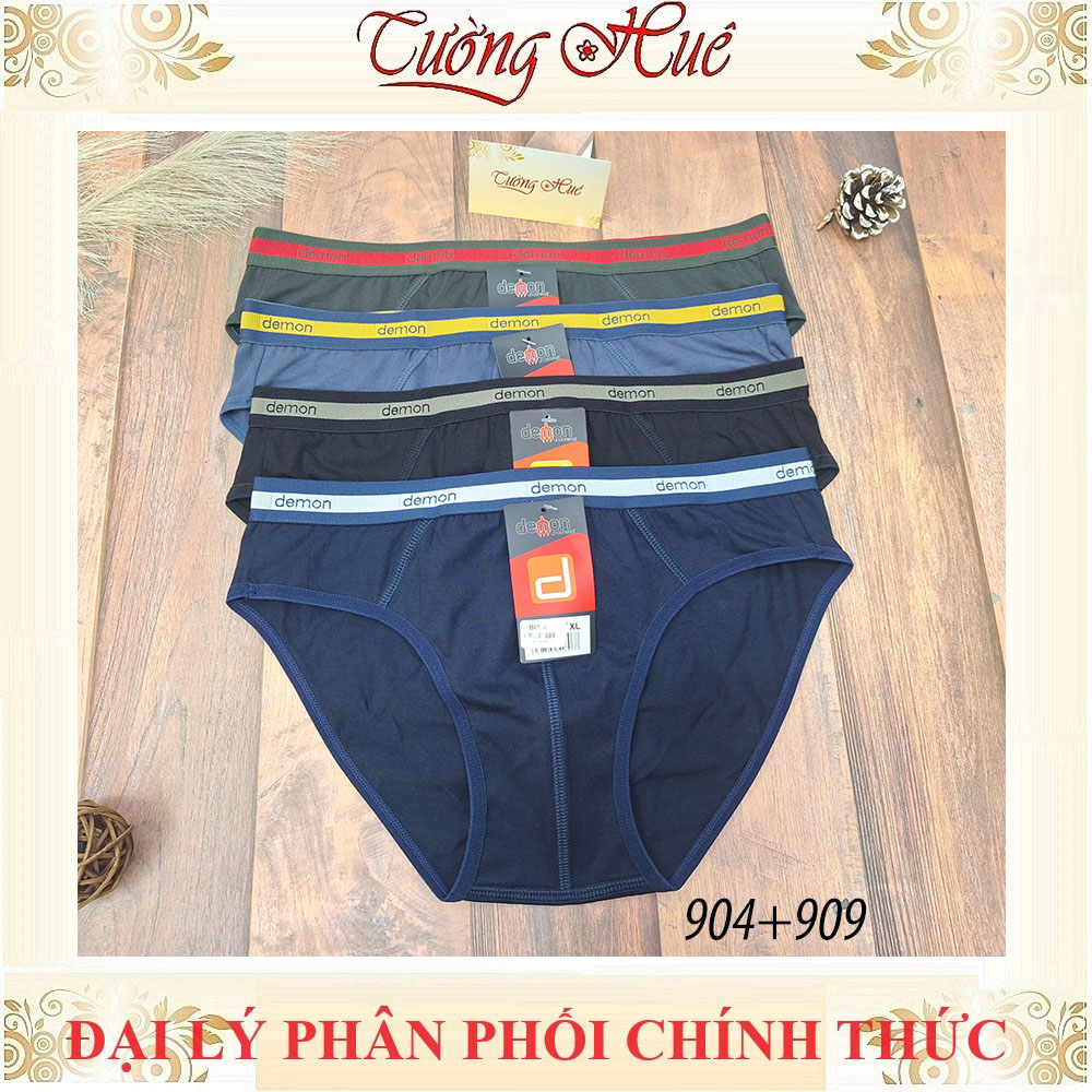 Quần Lót Nam Demon 904 909 Cotton Co Giãn 4 Chiều Mềm Mịn Lưng Quần Ngẫu Nhiên