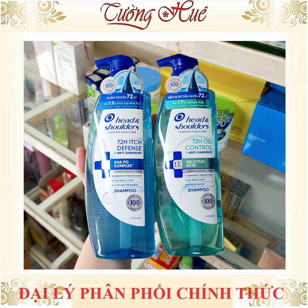 Dầu Gội HEAD & SHOULDERS 72 GIỜ Kiềm Dầu/ Giảm Ngứa Da Đầu Và Làm Sạch Gàu - 460ml