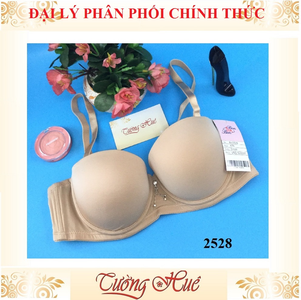 Áo lót nữ Bon Bon BV2528 trơn cúp bầu ngang.