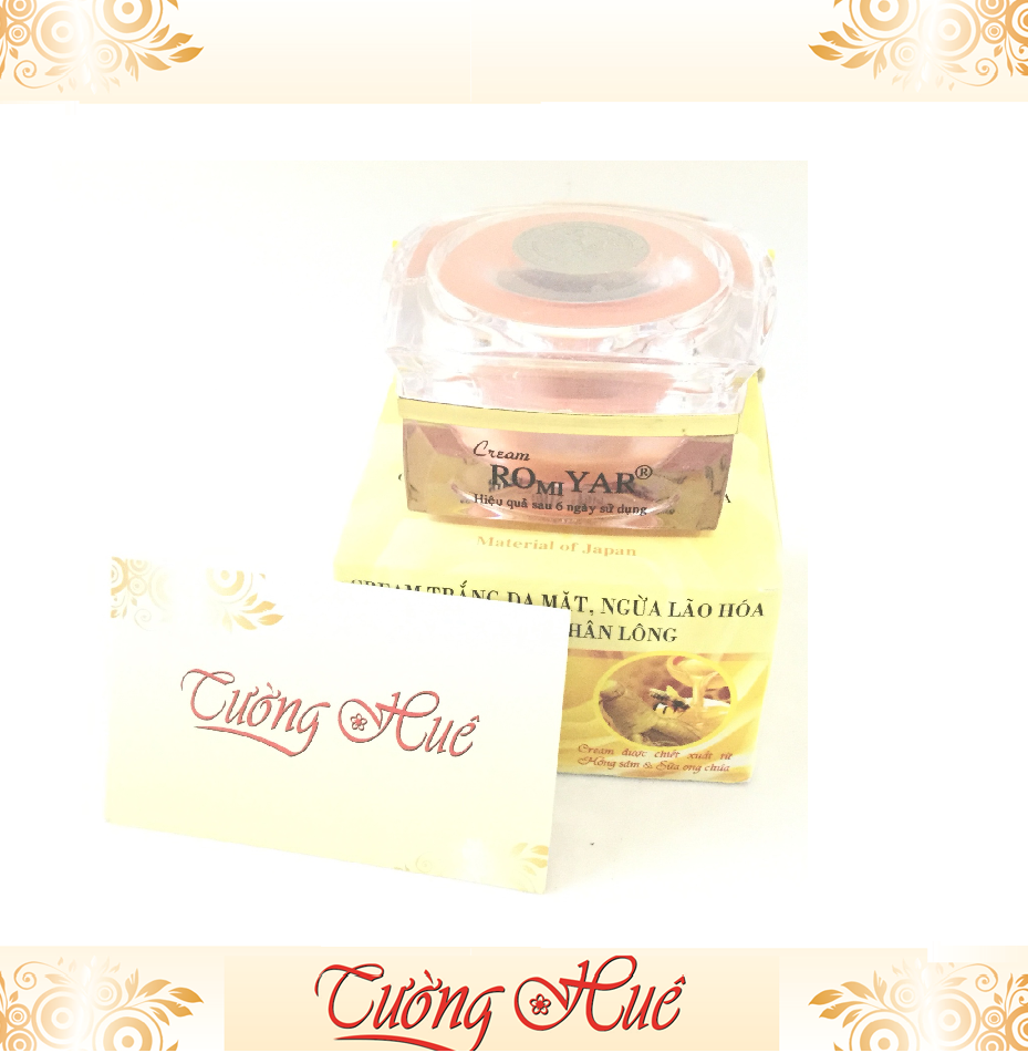 Kem Romiyar Ngừa Lão Hóa Hồng Sâm & Sữa Ong Chúa - 20g - Vàng.