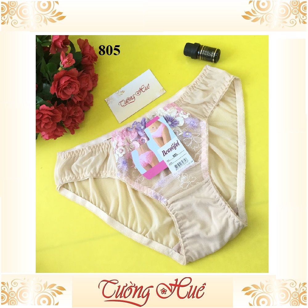 Quần lót nữ Beautiful 805 quần lót ren lưới cỡ lớn XL MÀU NGẪU NHIÊN.