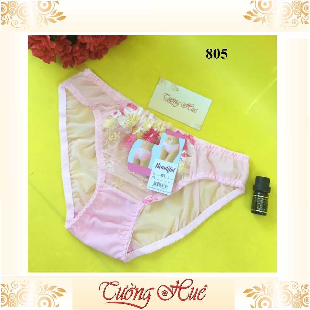 Quần lót nữ Beautiful 805 quần lót ren lưới cỡ lớn XL MÀU NGẪU NHIÊN.