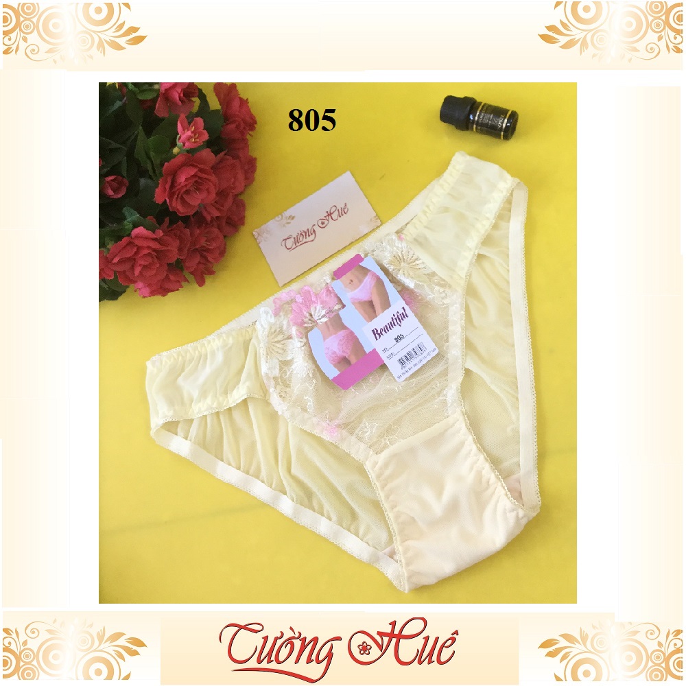 Quần lót nữ Beautiful 805 quần lót ren lưới cỡ lớn XL MÀU NGẪU NHIÊN.