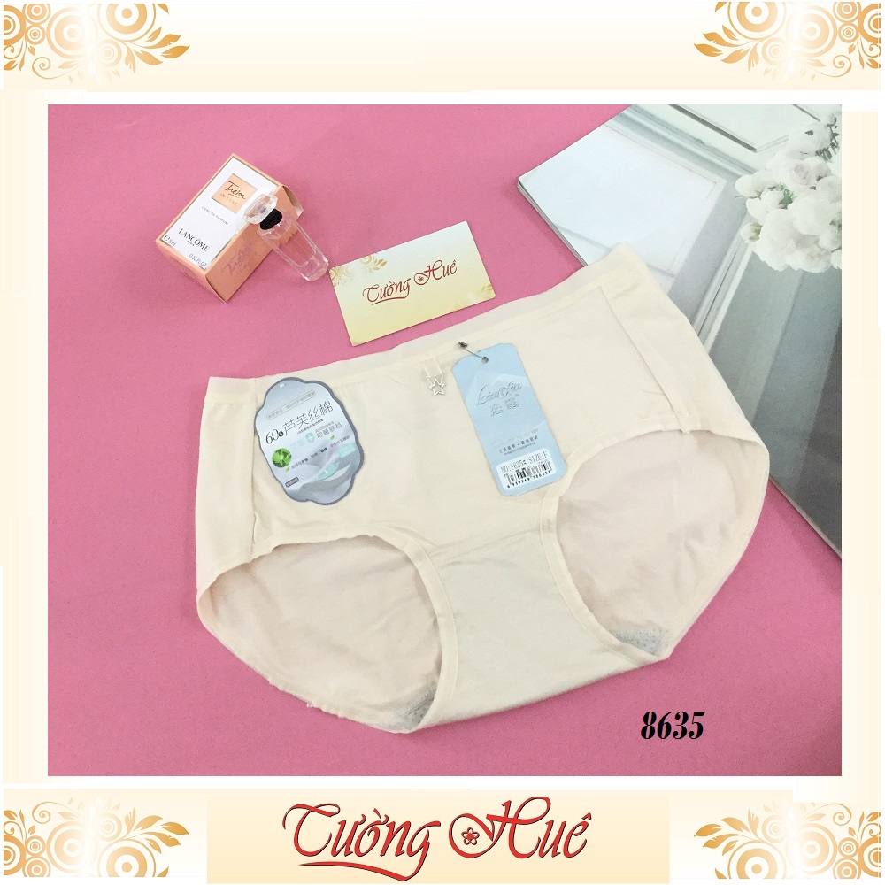Quần lót nữ Lian Xia 8635 quần form cao nguyên mông trơn.