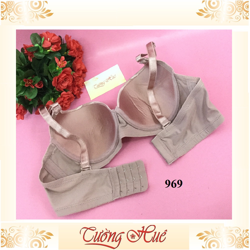 Áo lót nữ Thái Lan Sister Hood 969 ren, mút mỏng lưng bảng to.