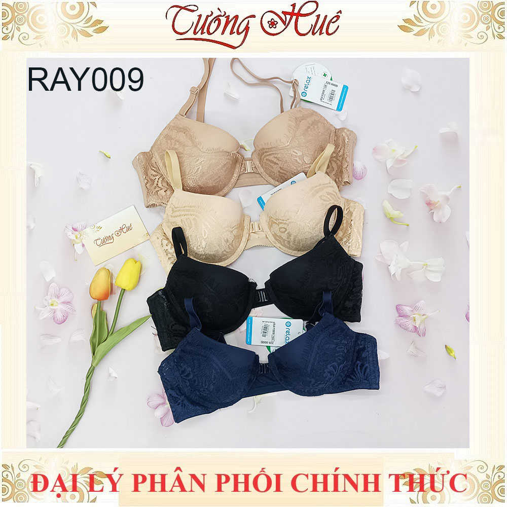 Áo Lót Nữ Relax RAY009 Áo lót có gọng cài trước đệm mút mỏng ~1cm phối ren.