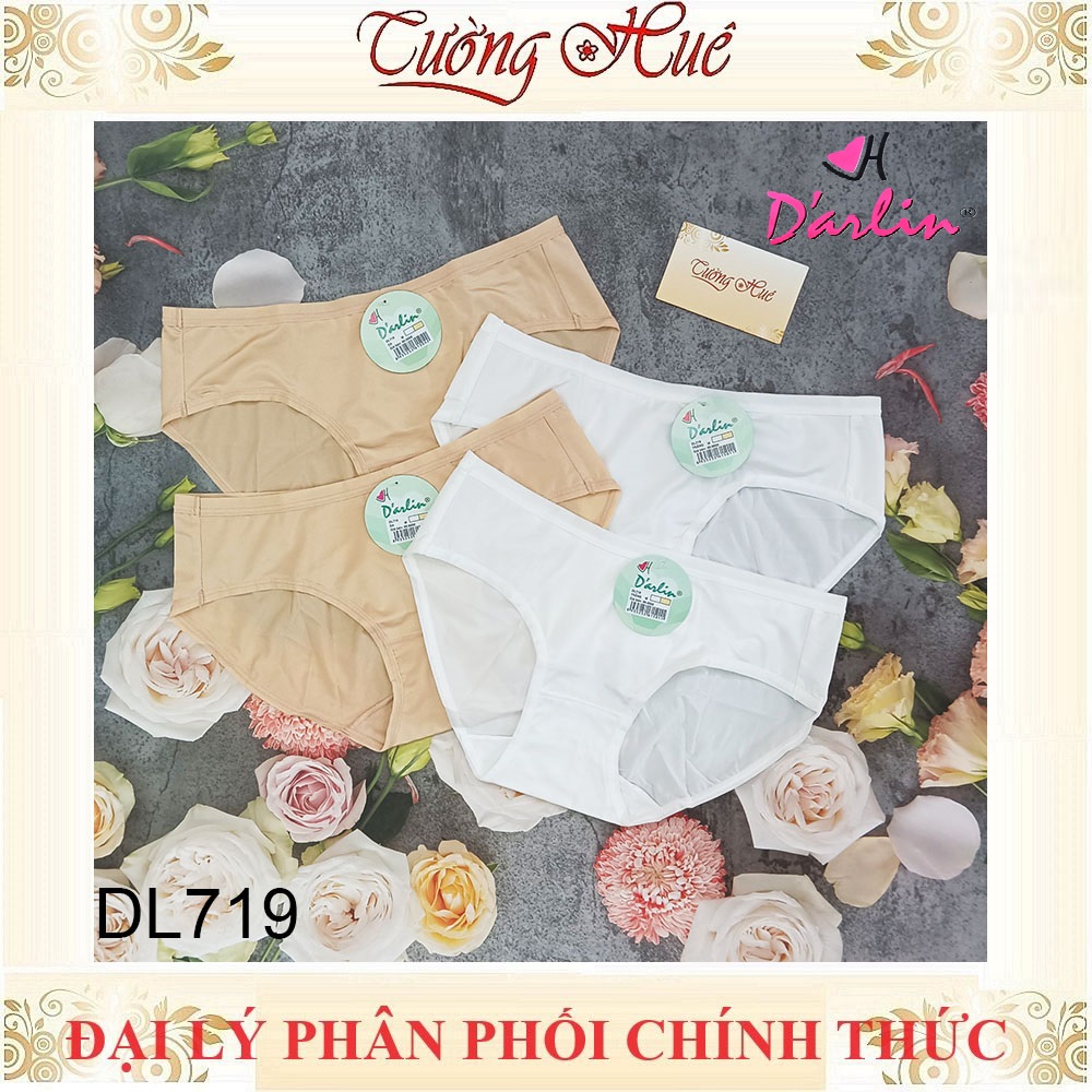 Quần lót nữ Darlin DL719 Quần Ôm Mông Lưng Vừa Chất Thun Mịn Tông Màu Basic.