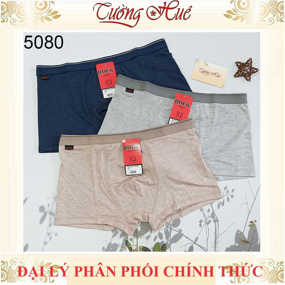 Quần lót nam Rock QAX 5080 Quần lót nam boxer cotton mềm màu trơn bảng lưng vừa