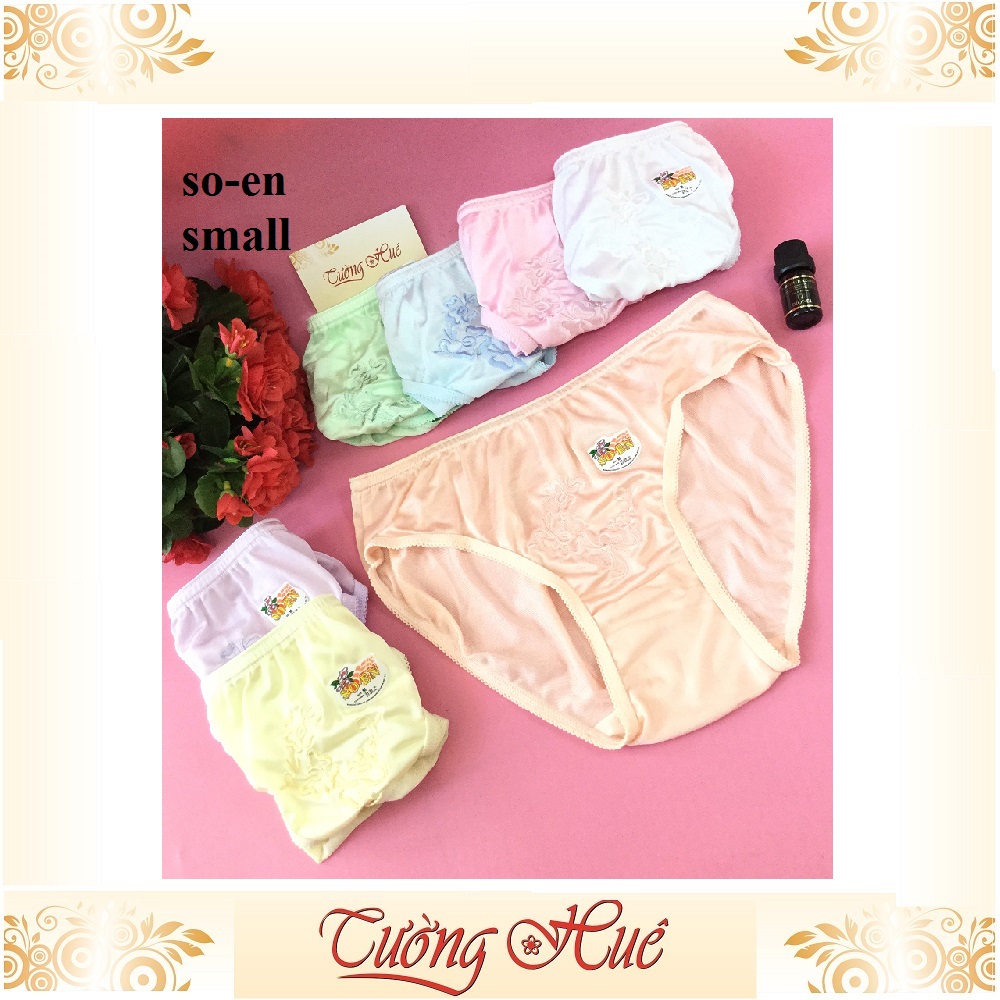 Quần lót nữ So-en quần lót thêu hoa màu co giản 4 chiều MÀU NGẪU NHIÊN.