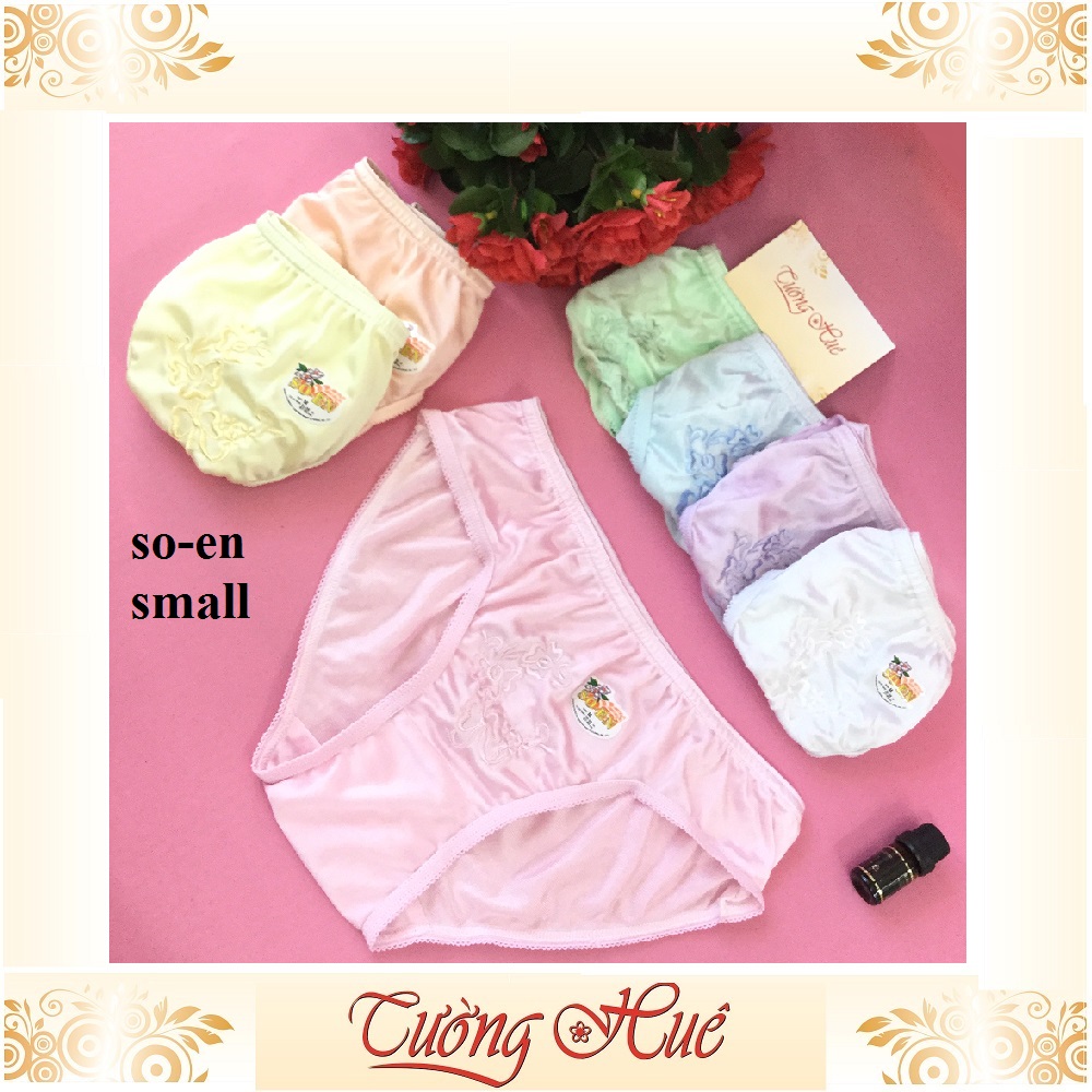 Quần lót nữ So-en quần lót thêu hoa màu co giản 4 chiều MÀU NGẪU NHIÊN.