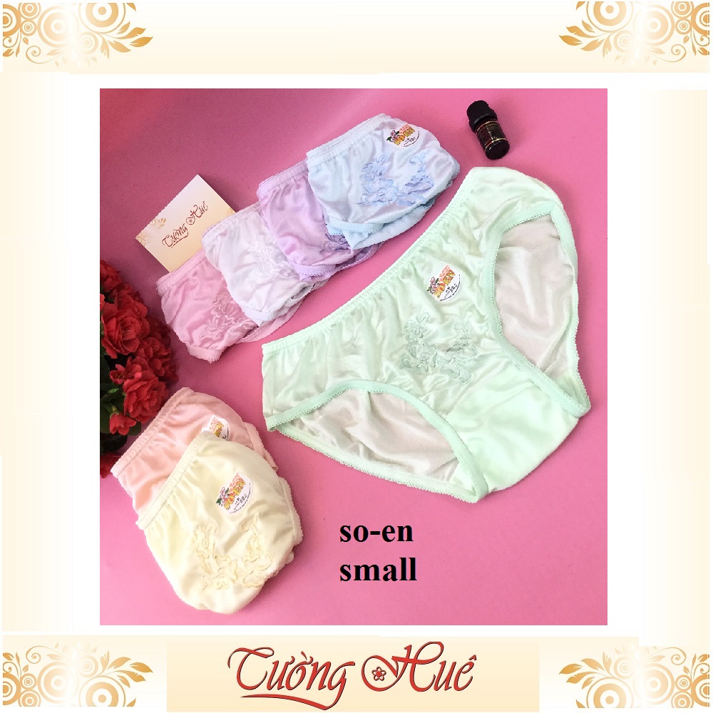 Quần lót nữ So-en quần lót thêu hoa màu co giản 4 chiều MÀU NGẪU NHIÊN.