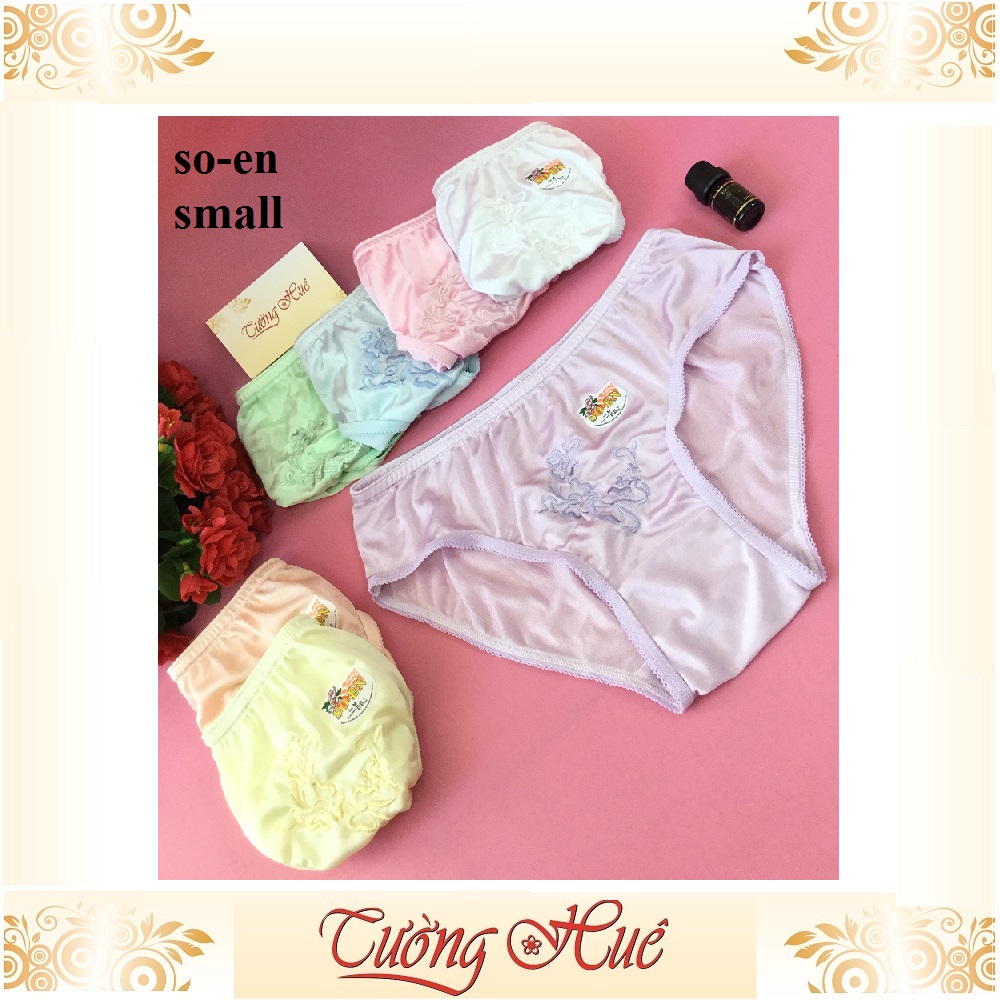Quần lót nữ So-en quần lót thêu hoa màu co giản 4 chiều MÀU NGẪU NHIÊN.