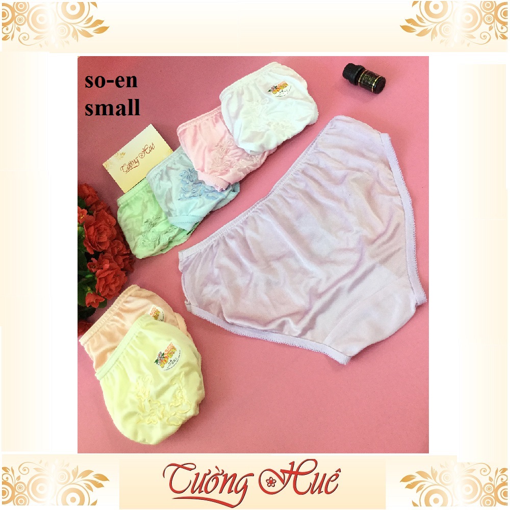 Quần lót nữ So-en quần lót thêu hoa màu co giản 4 chiều MÀU NGẪU NHIÊN.
