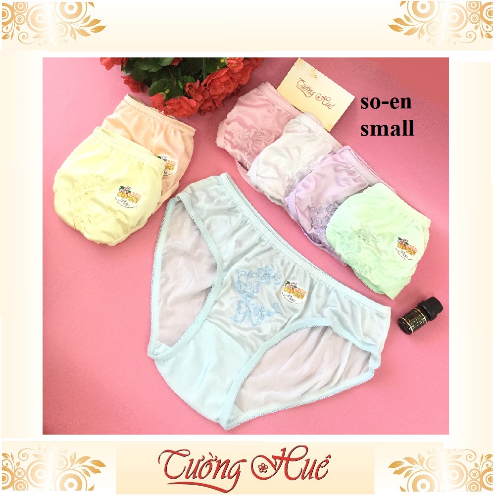 Quần lót nữ So-en quần lót thêu hoa màu co giản 4 chiều MÀU NGẪU NHIÊN.
