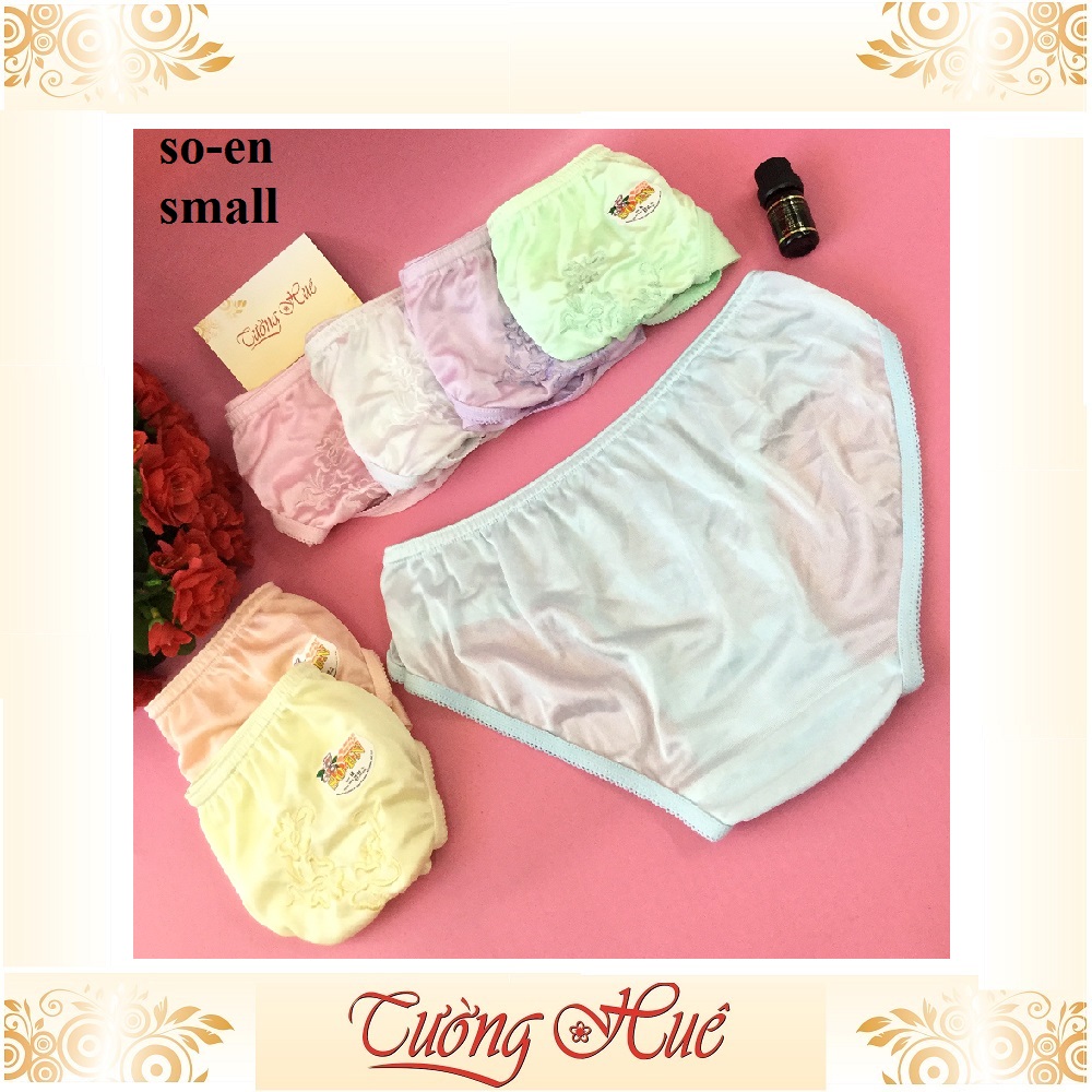 Quần lót nữ So-en quần lót thêu hoa màu co giản 4 chiều MÀU NGẪU NHIÊN.