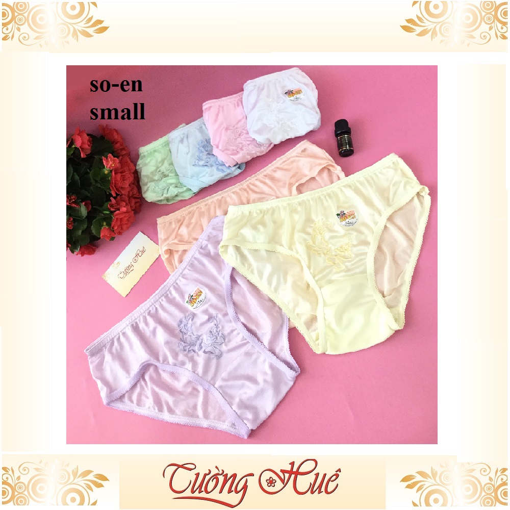 Quần lót nữ So-en quần lót thêu hoa màu co giản 4 chiều MÀU NGẪU NHIÊN.