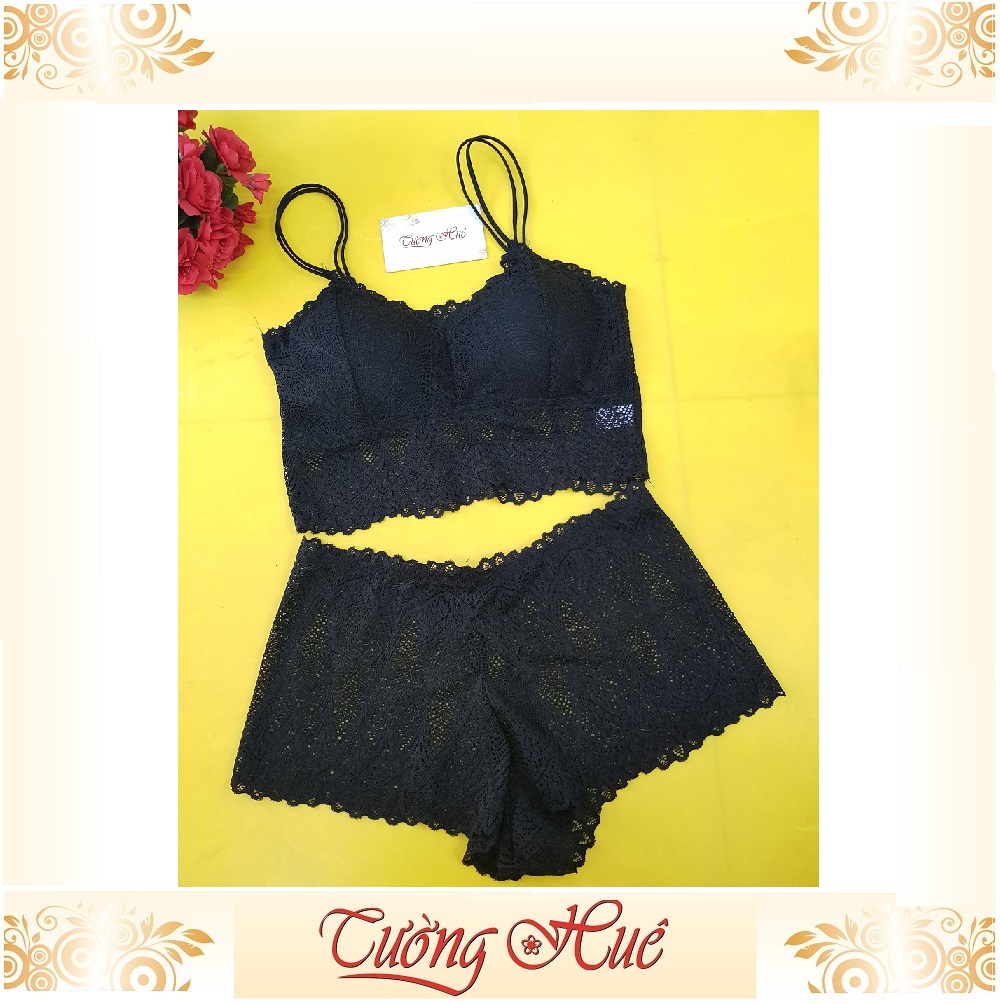Set bộ Bra ren mút mỏng vừa không gọng.