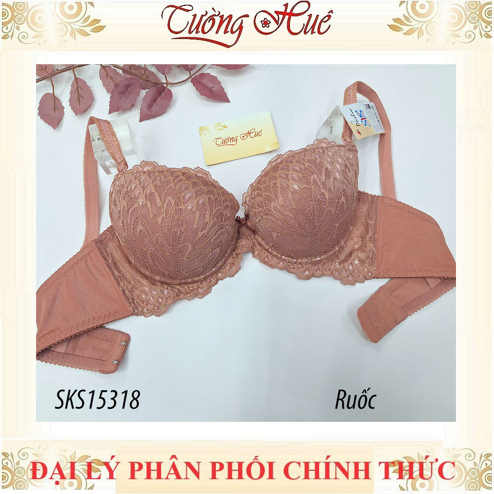 Áo lót nữ Darlin SKS 15318 áo ngực mút dầy nâng ren.