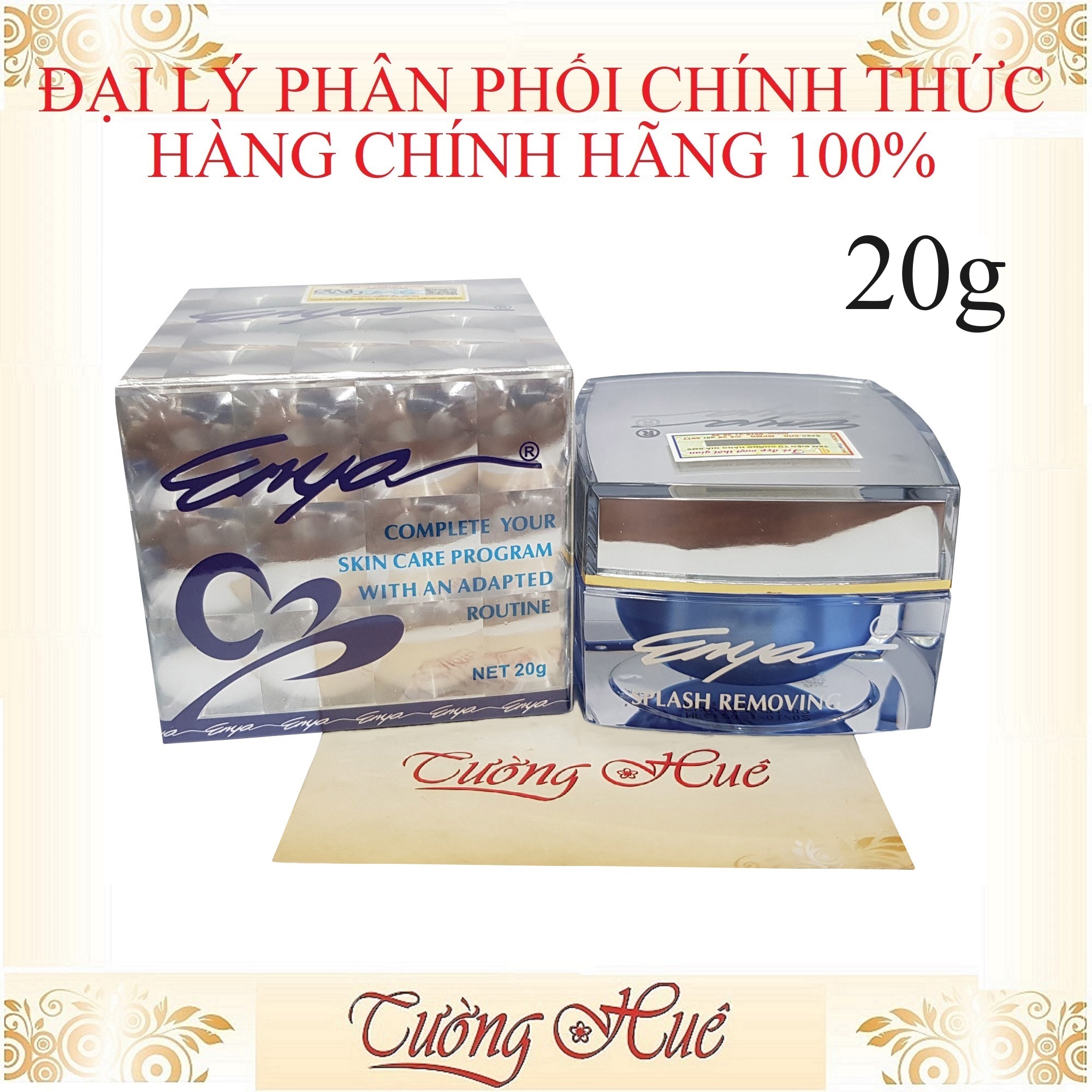 Kem ENYA Dưỡng Trắng Mờ Nám Splash Removing Whitening Pearl Cream - 20g (Enya Nám Xanh)