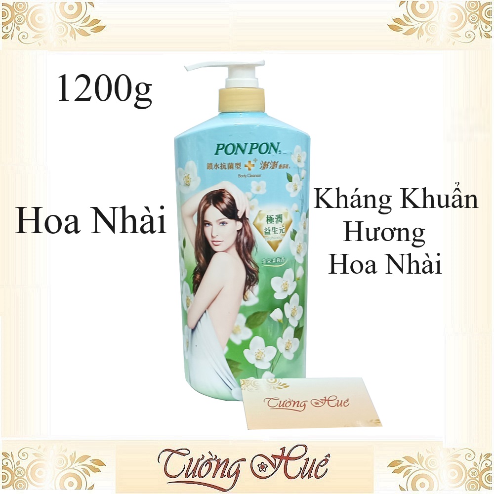 Sữa Tắm Nữ Pon Pon Đài Loan Nhiều Mùi - 1200g