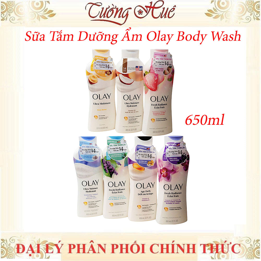 Sữa Tắm Dưỡng Ẩm Olay Body Wash Nhiều Mùi Lựa Chọn - 650ml