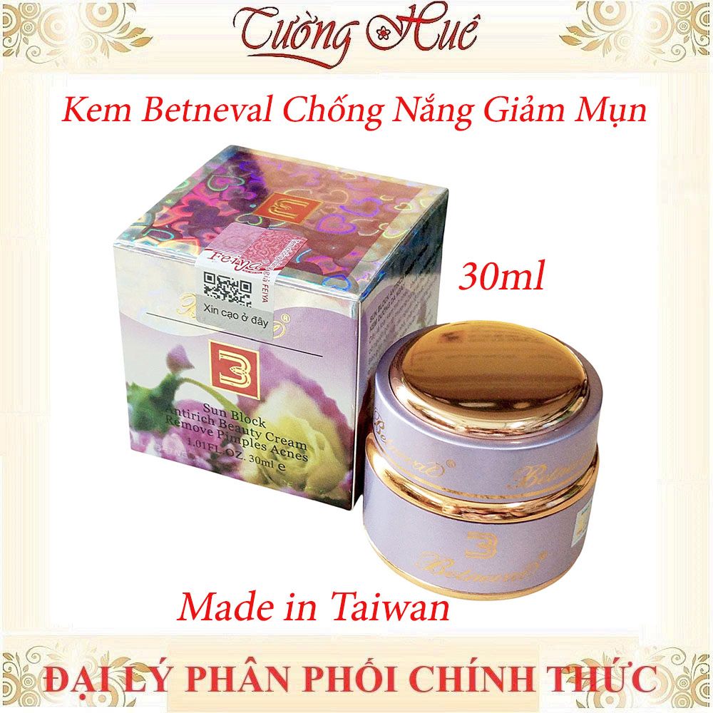 Kem Betneval Chống Nắng Giảm Mụn - 30ml