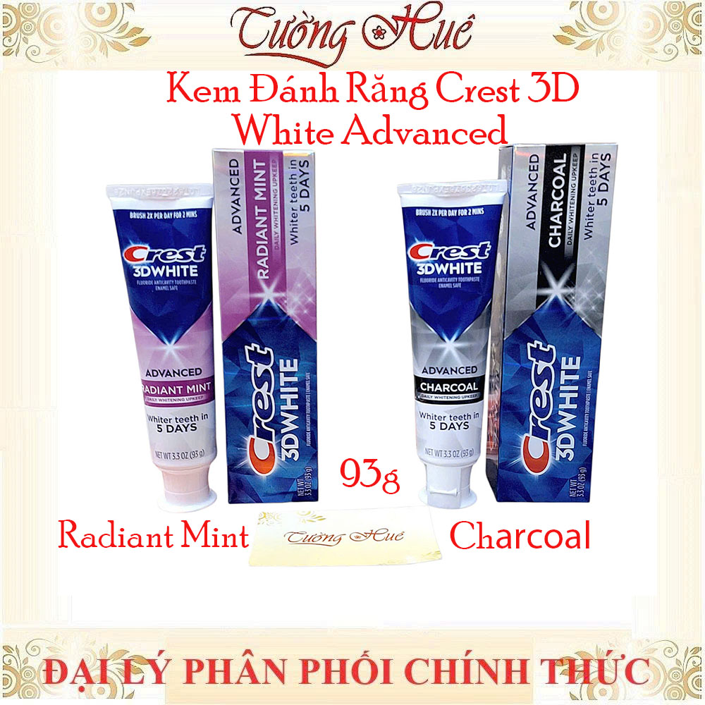 Kem Đánh Răng Crest 3D White Advanced - 93g (Có Lựa Chọn)