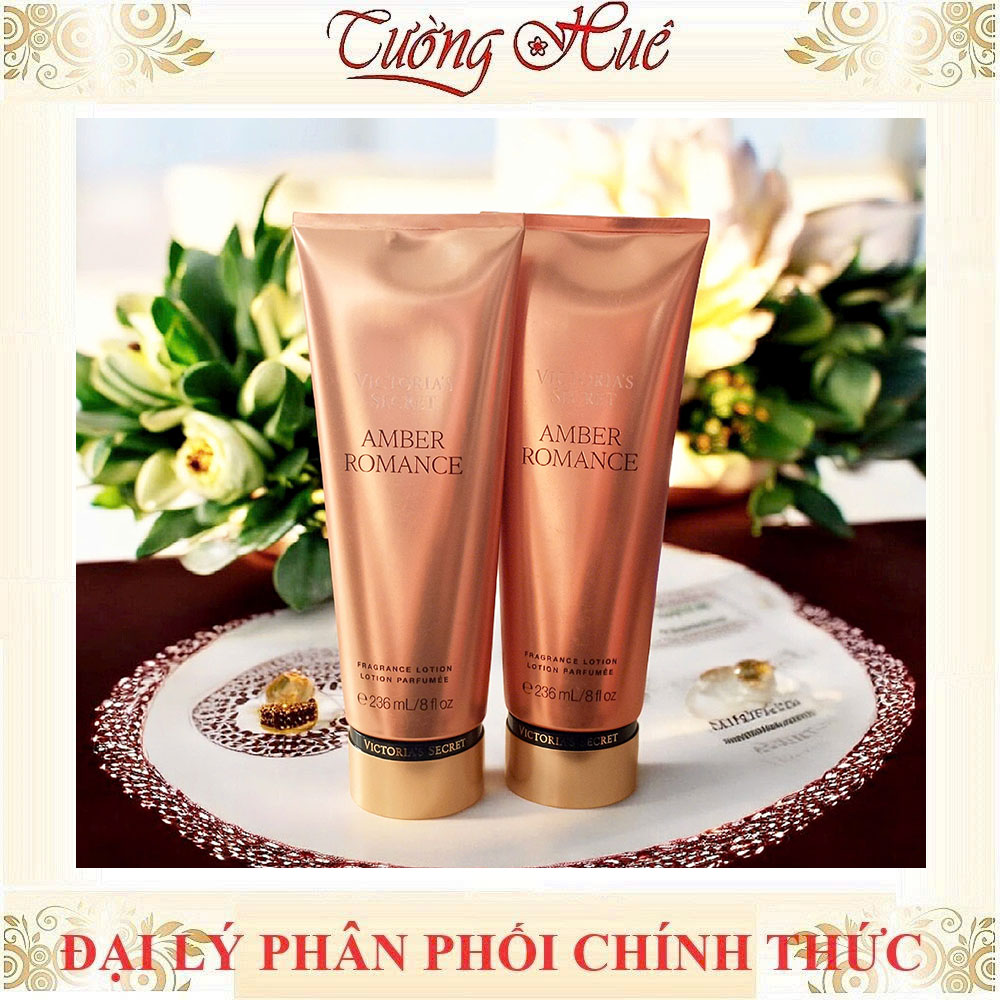 Sữa Dưỡng Thể Victoria's Secret Amber Romance Lotion Perfumée - 236ml - Cam
