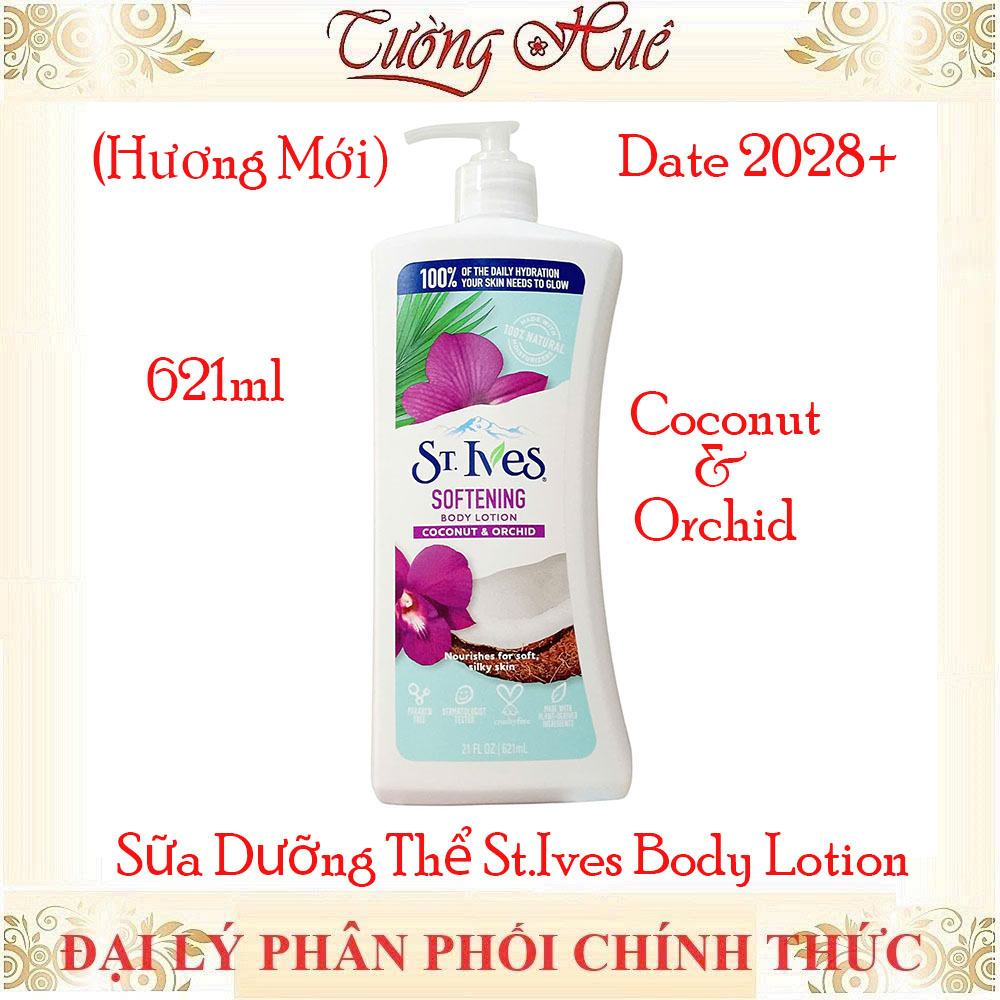 Sữa Dưỡng Thể St.Ives Body Lotion Dưỡng Trắng Da Nhiều Mùi Lựa Chọn - 621ml