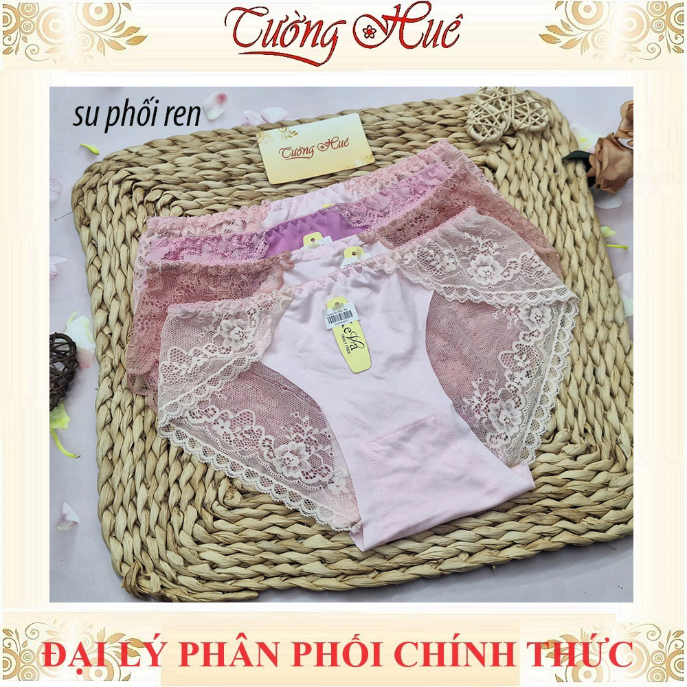 Quần lót nữ su phối ren size ML MÀU NGẪU NHIÊN.