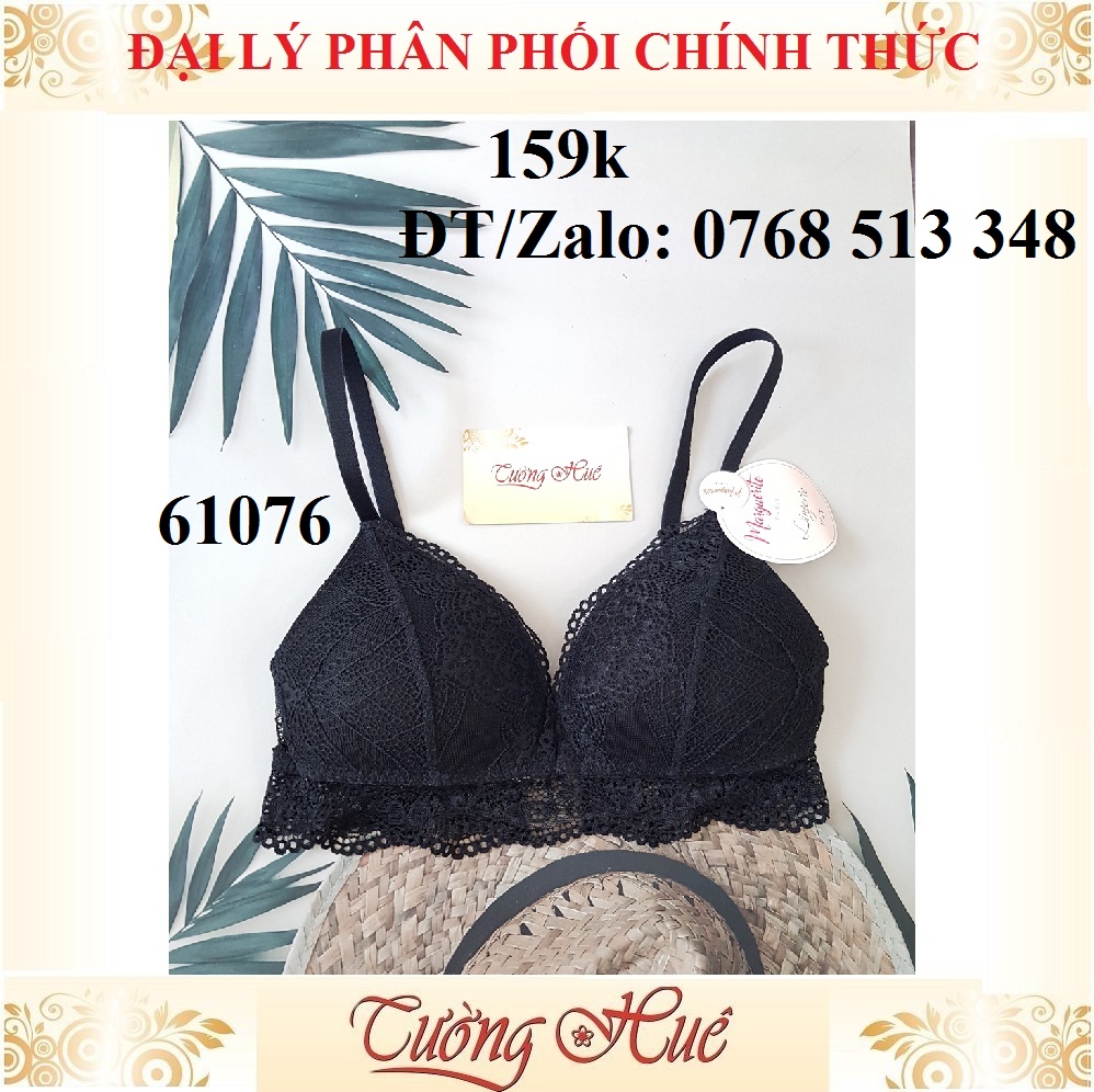 Áo bra Marguerite 61076 bra ren, cúp tam giác không gọng.