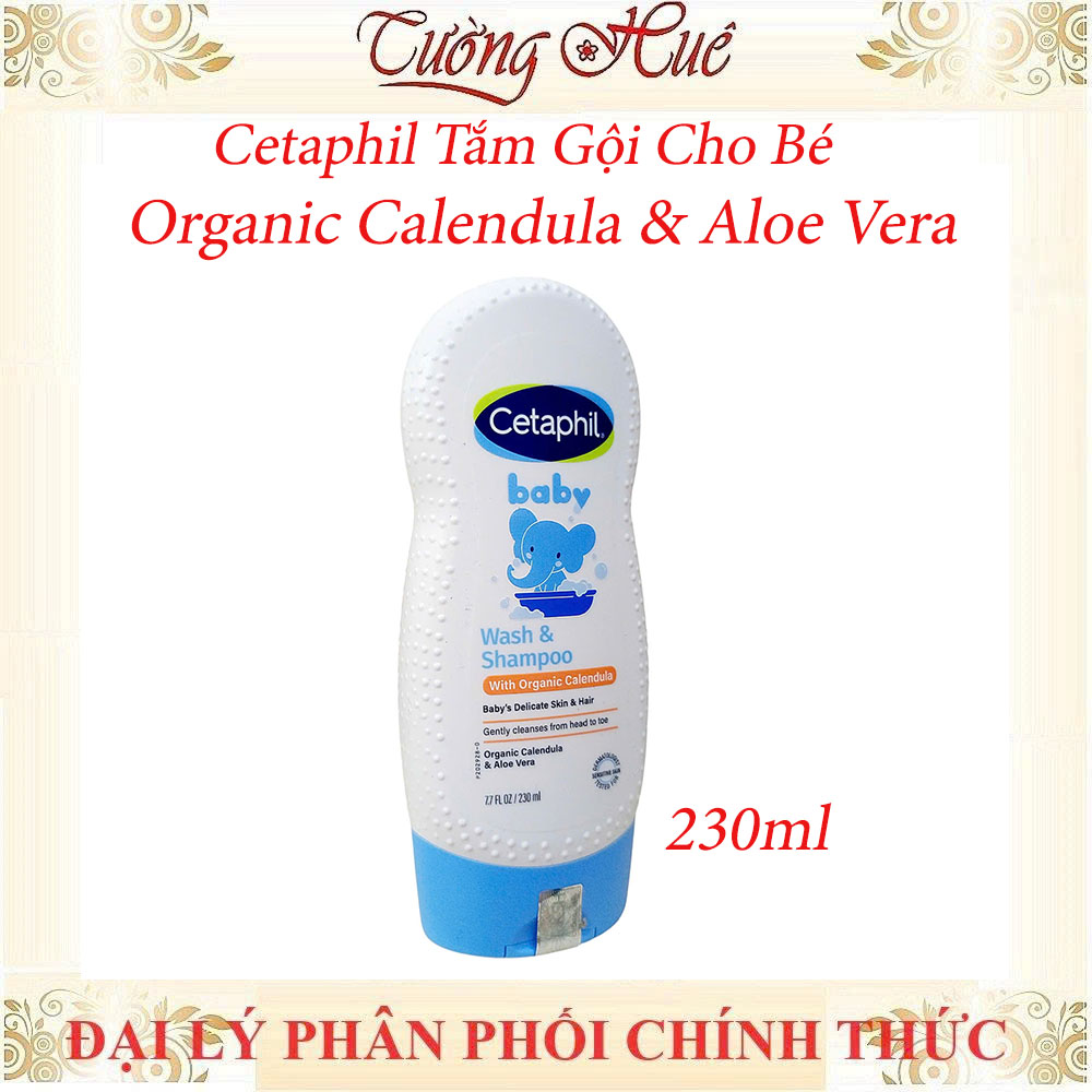 Cetaphil Tắm gội cho bé Organic Calendula & Hoa Cúc 230ml/400ml