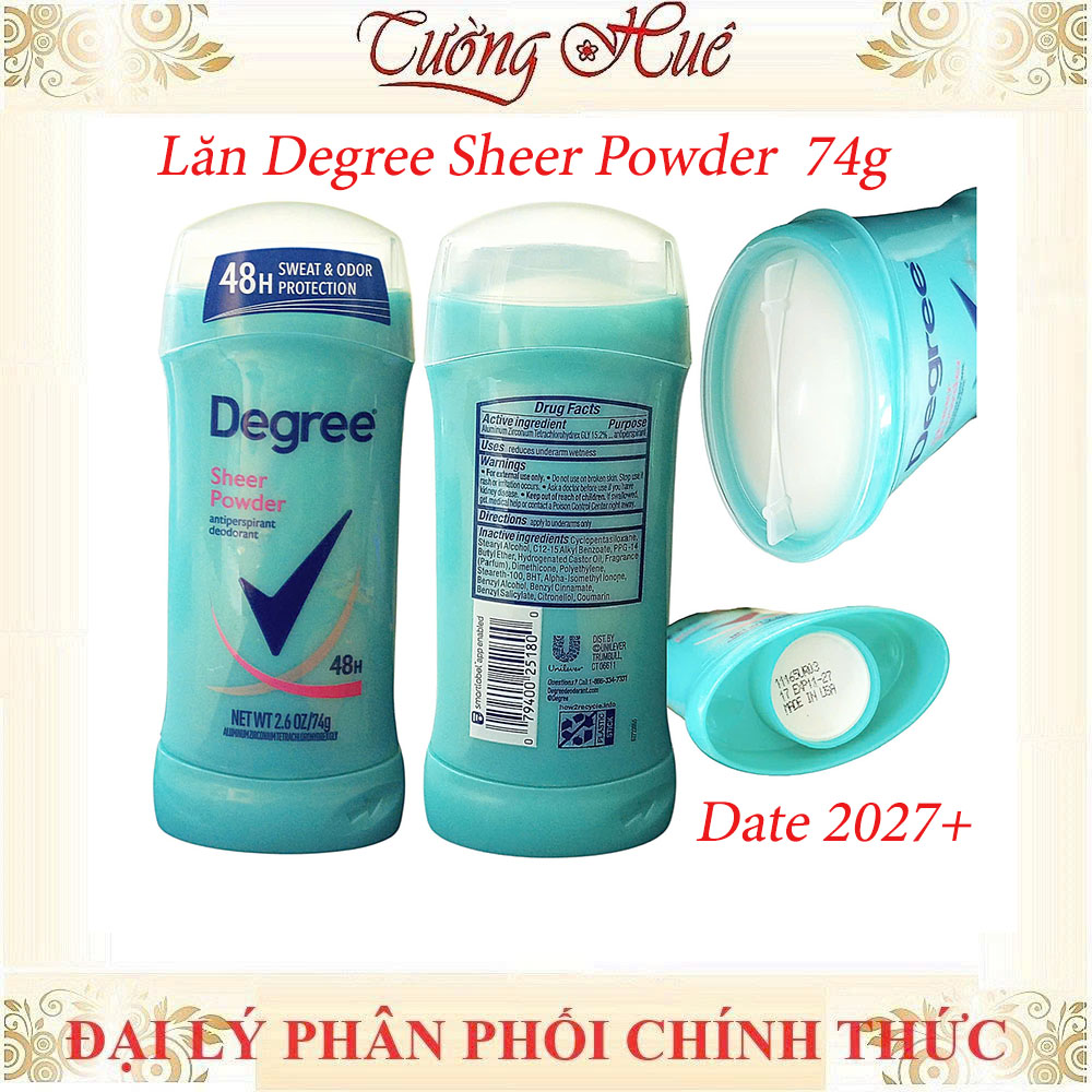 Lăn Khử Mùi Degree Nữ Nhiều Mùi Lựa Chọn - 74g