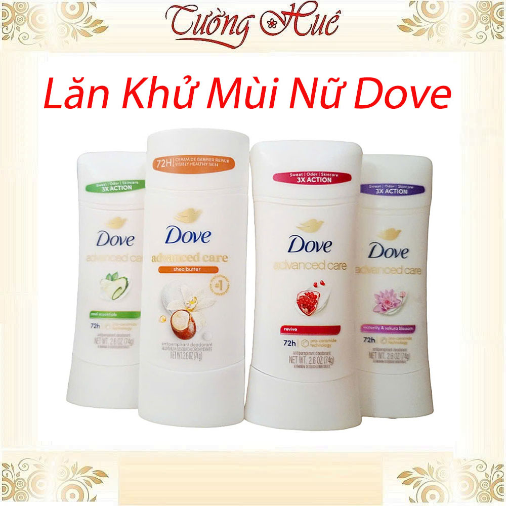 Lăn Khử Mùi Nữ Dove Nhiều Mùi Lựa Chọn - 74g
