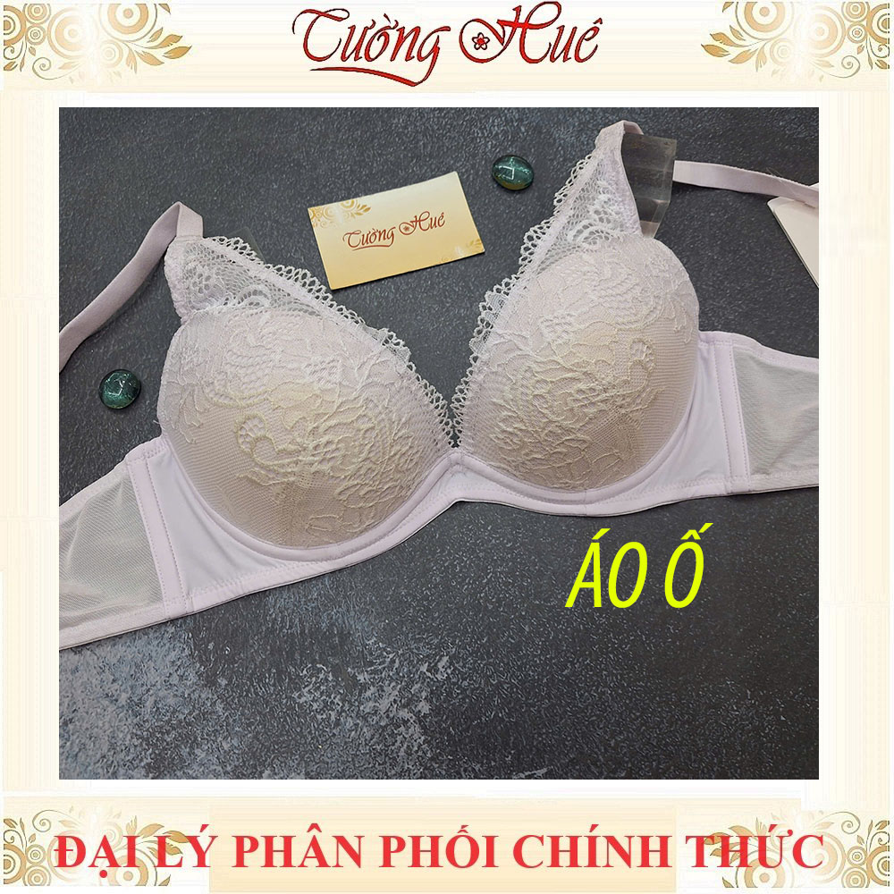 Áo lót nữ Triumph Simply Style Larkspur WHU DV nâng ren xẻ V sâu.