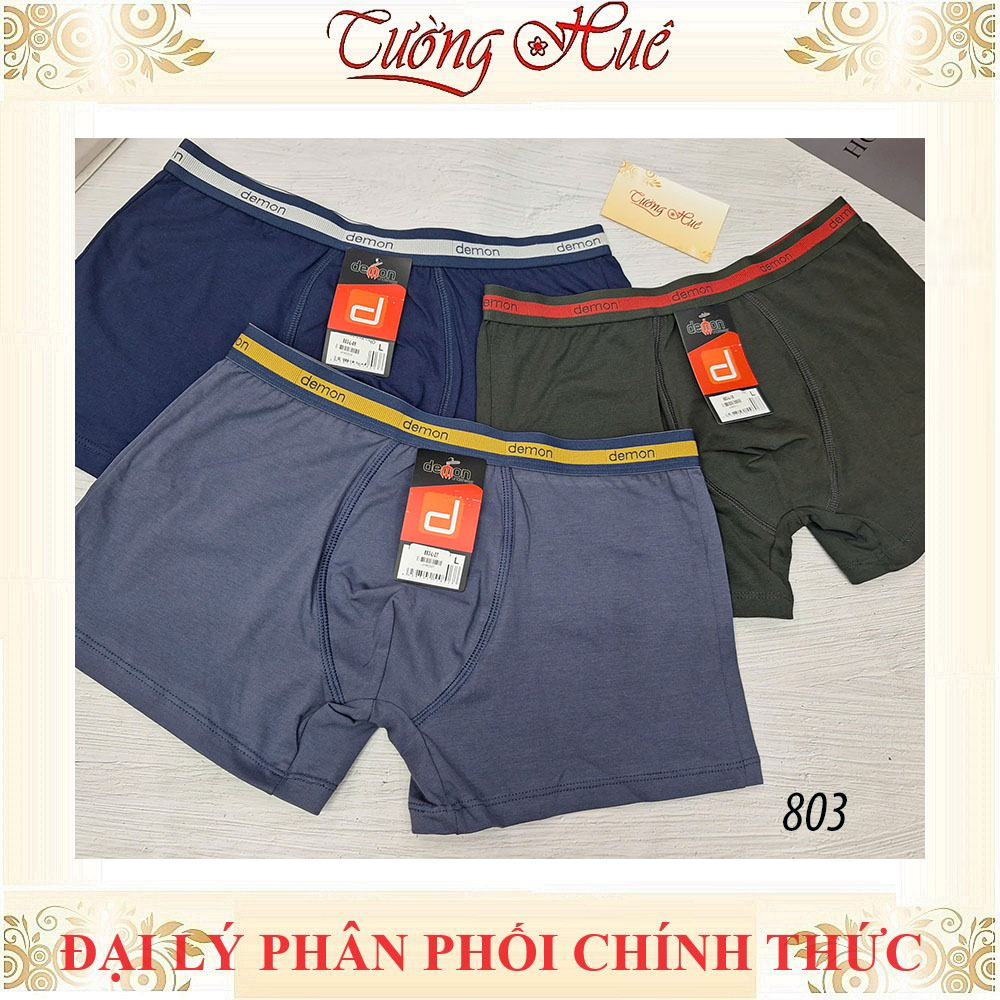 Quần Lót Nam Demon 803 Dạng Đùi Cotton Mềm Mịn Co Giãn Thoáng Mát