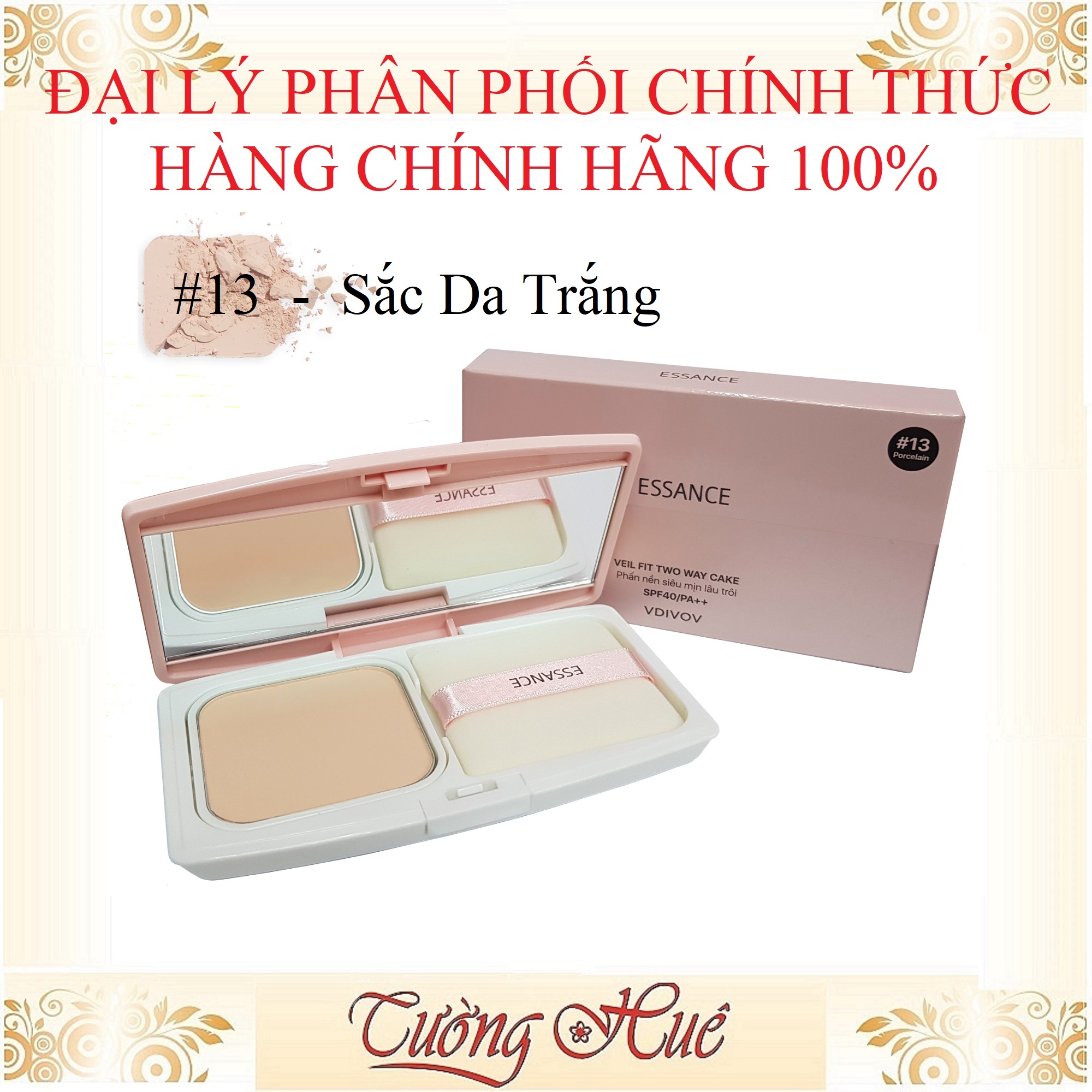 Phấn Nền Siêu Mịn Lâu Trôi Essance Veil Fit Two Way Cake SPF40 PA++ - 7g ( Lựa Chọn Màu )