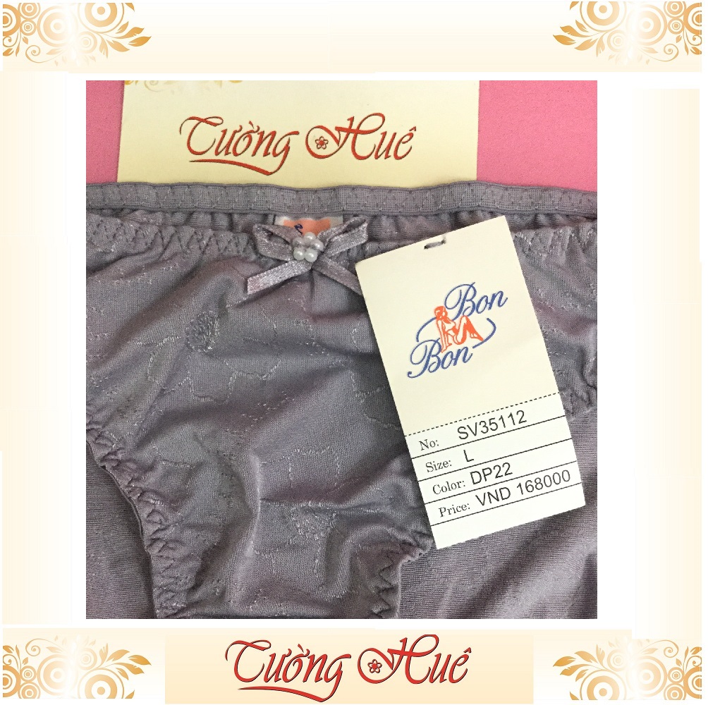 Quần lót nữ BonBon SV35112 in hoa chìm.