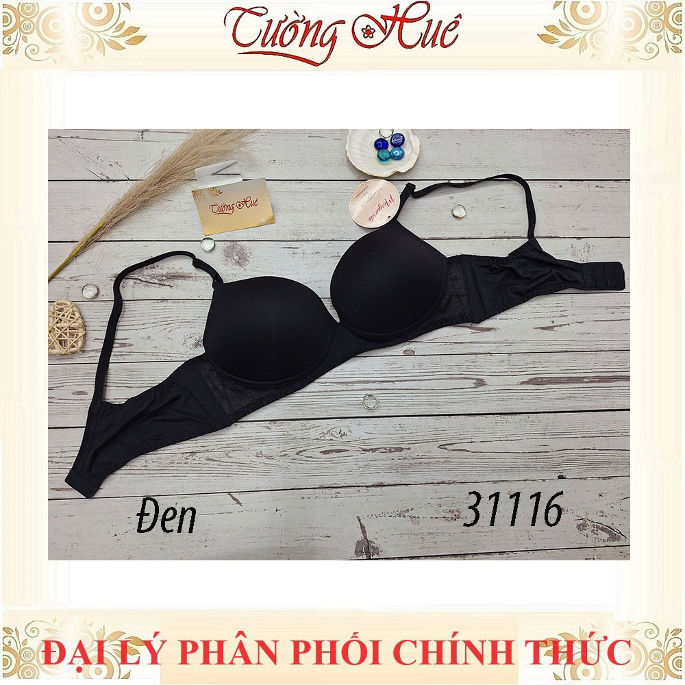 Áo lót nữ Marguerite-Paris 31116 Trơn Không Gọng Mút Mỏng Xẻ V Sâu, Lưng Bảng U