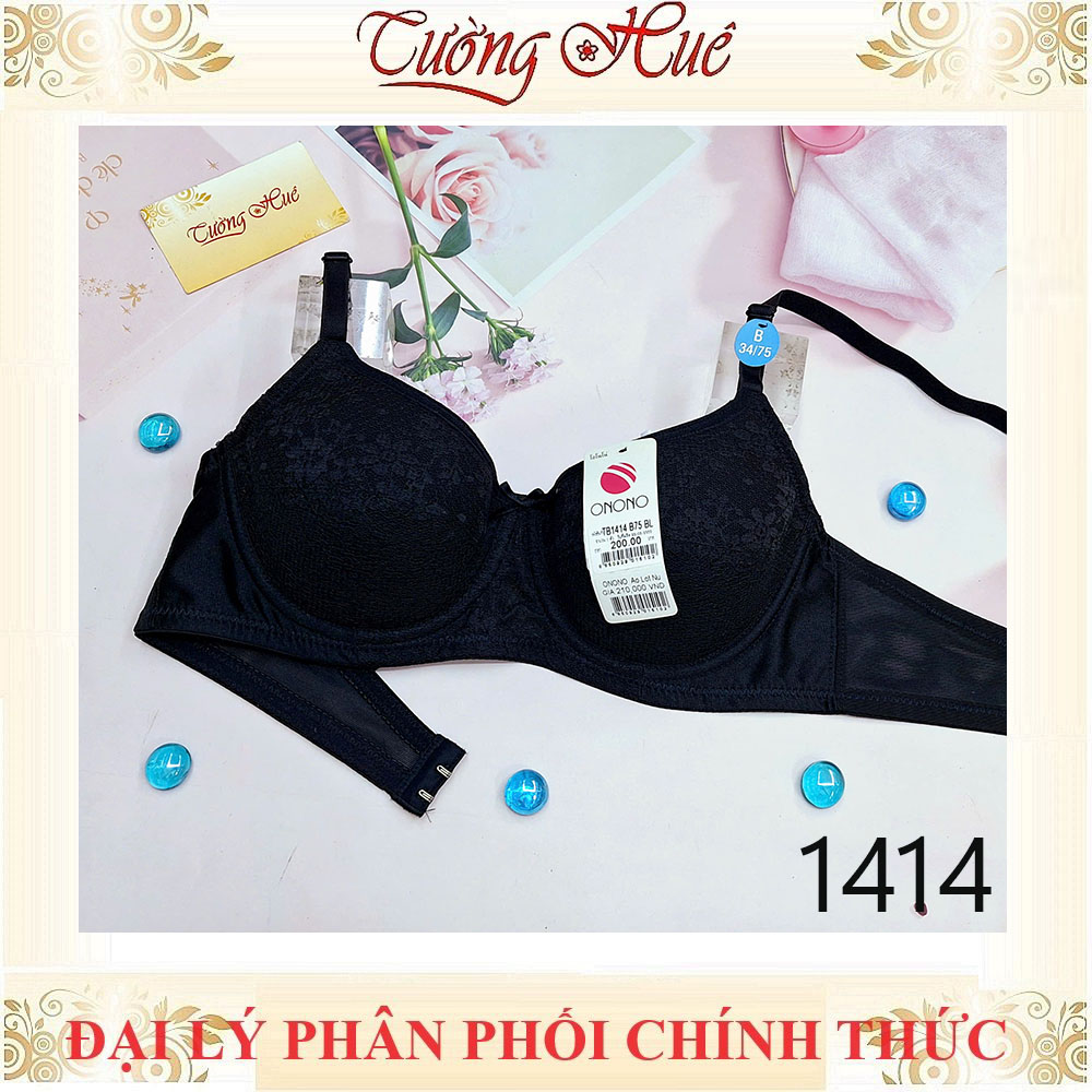 Áo Lót Nữ Thái Lan ONONO TB1414 Có Gọng Mút Mỏng Ren Lưng Lưới 2 Móc Cài.
