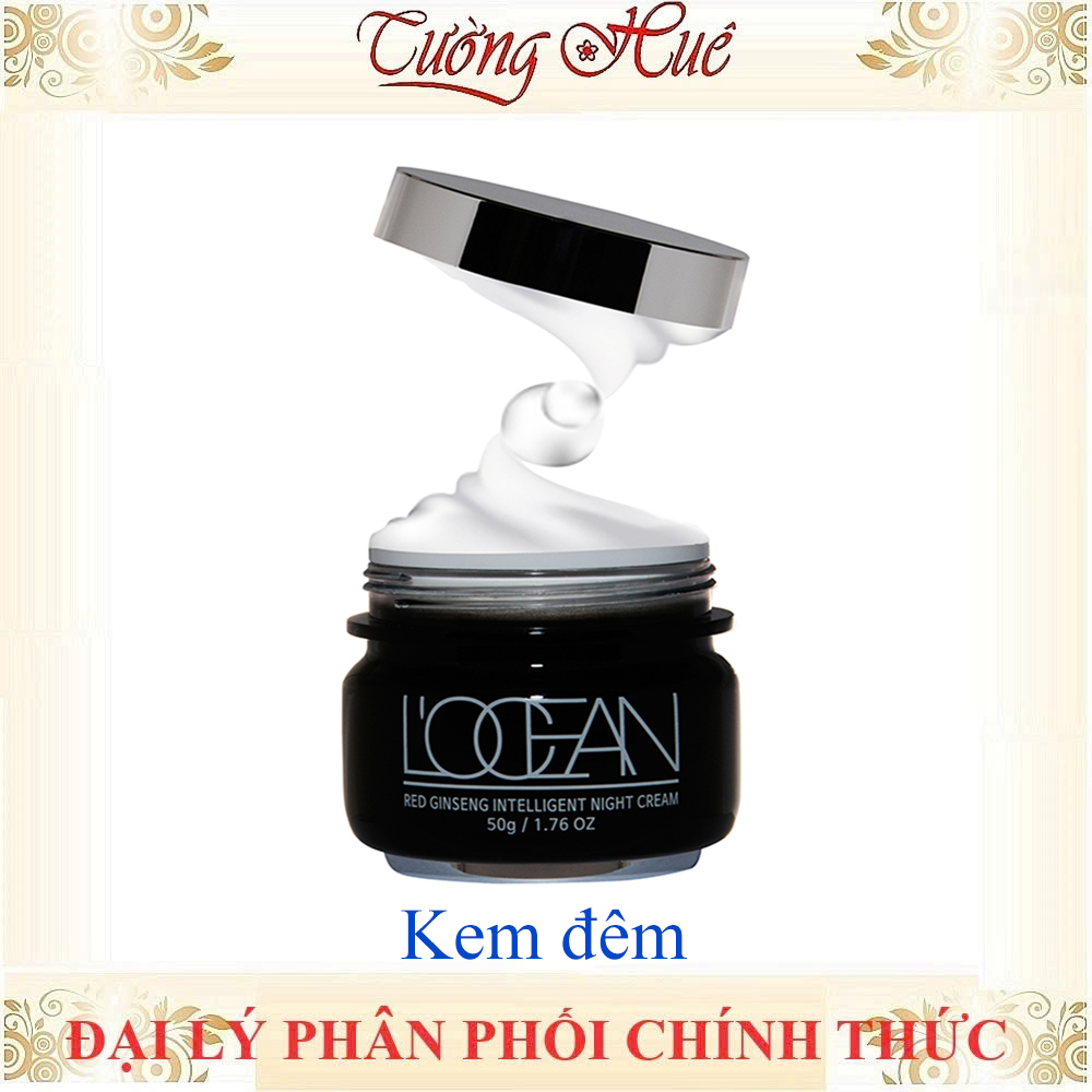Locean Red Ginseng Kem hồng sâm Chống Lão Hóa Da, Dưỡng ẩm, Trắng Da ban đêm Intelligent Night Cream - 50g