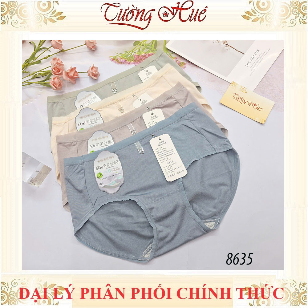 Quần lót nữ Lian Xia 8635 quần form cao nguyên mông trơn.