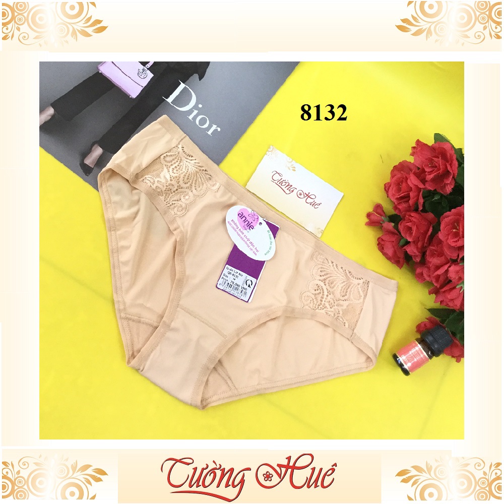 Quần lót nữ annie QE 8132 trơn phối ren